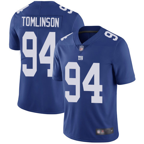 Men New York Giants #94 Dalvin Tomlinson Royal Blue Team Color Vapor Untouchable Limited Player Football NFL Jersey